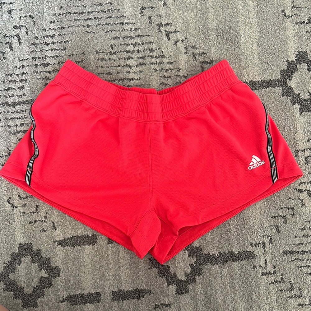 Adidas pink Athletic Shorts Lightweight Elastic Waist